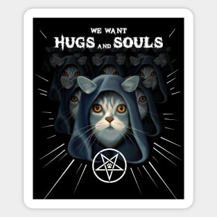 Funny satanic cat conspiracy Sticker